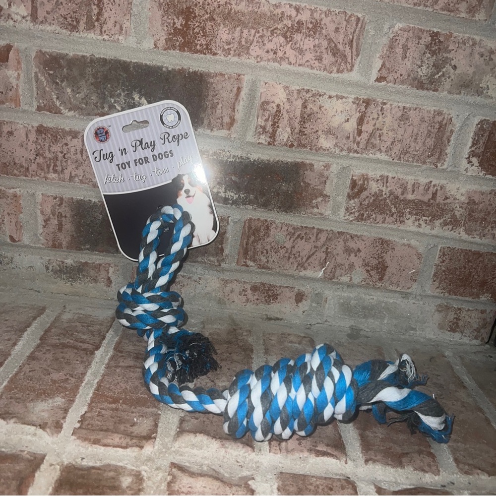 Bow wow pet tug and play rope fetch toy for dogs